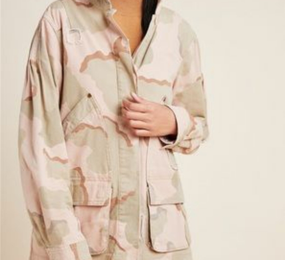 Anthropologie Utility Pink Camo Jacket - Picture 5 of 8